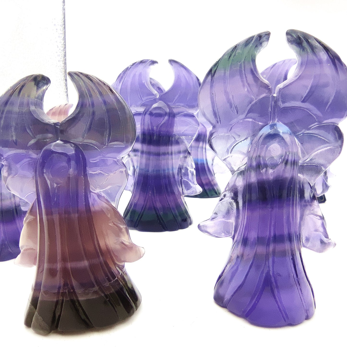 Fluorite crystal engraving animal rainbow fluorite crystal
