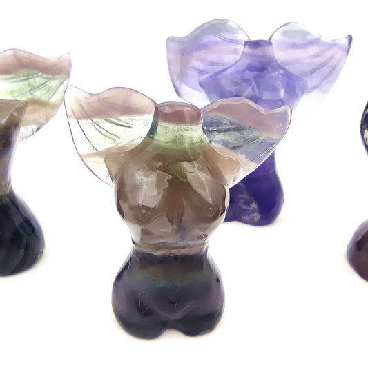 Fluorite crystal engraving animal rainbow fluorite crystal