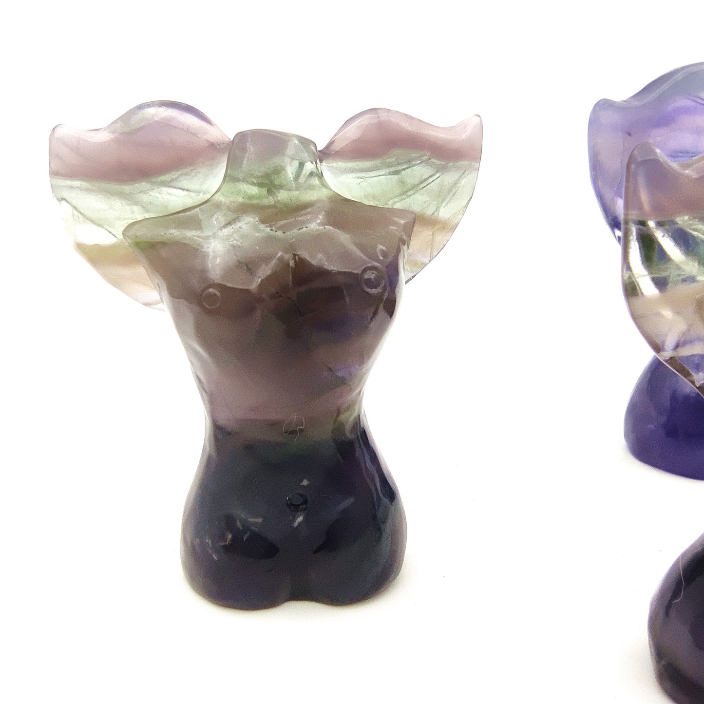 Fluorite crystal engraving animal rainbow fluorite crystal