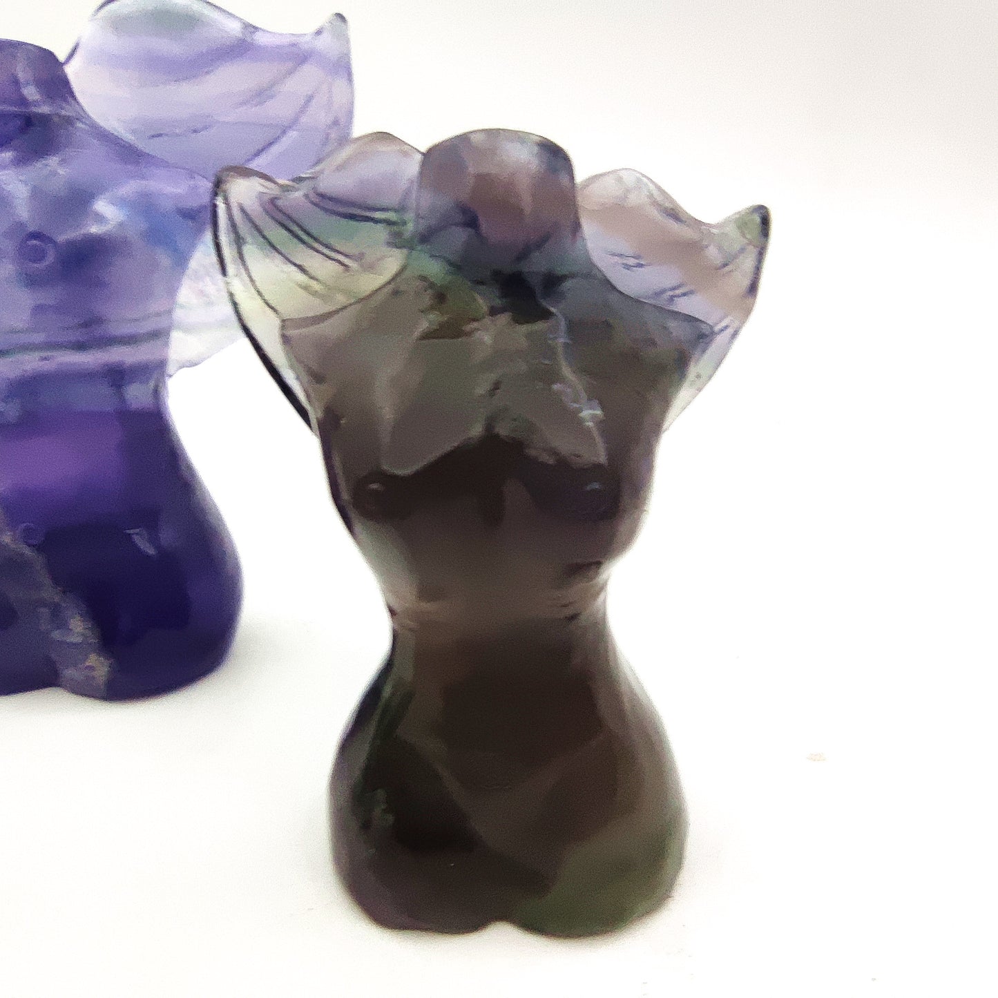 Fluorite crystal engraving animal rainbow fluorite crystal