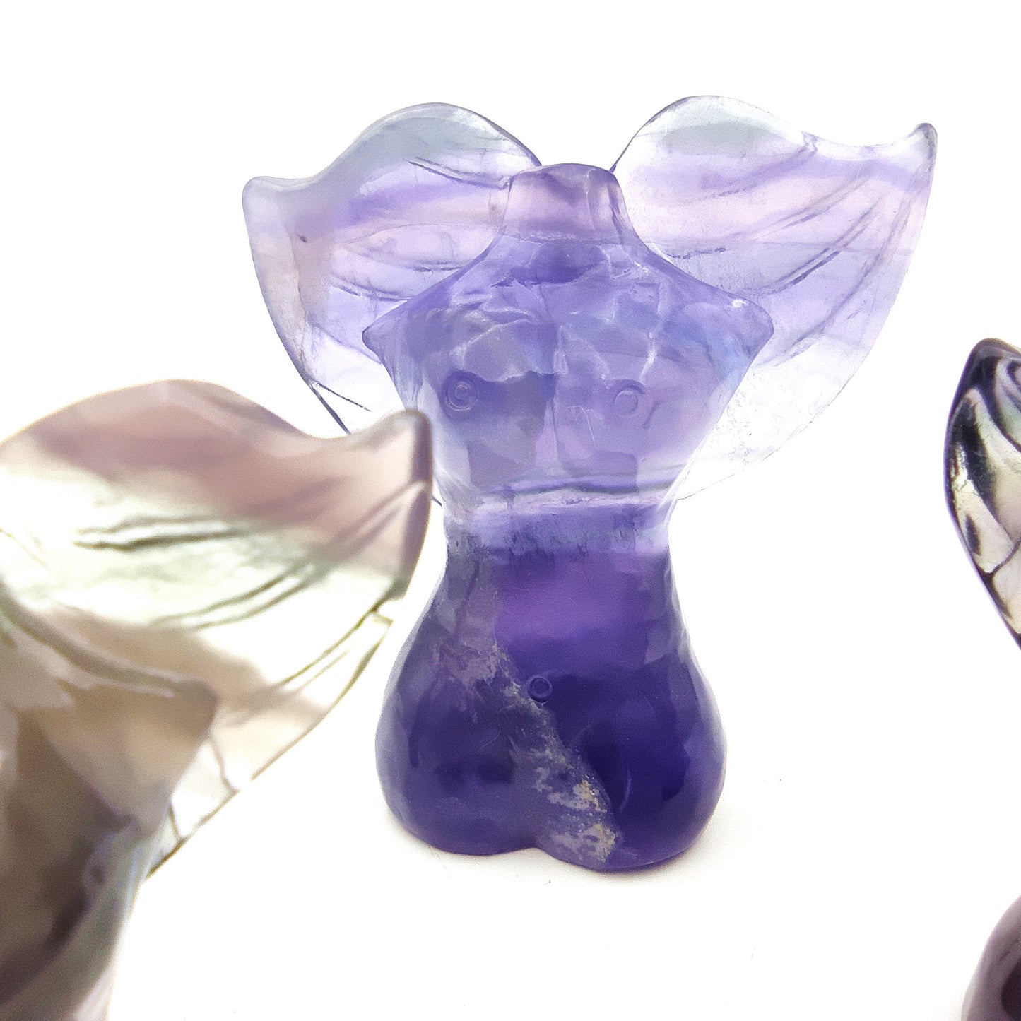 Fluorite crystal engraving animal rainbow fluorite crystal