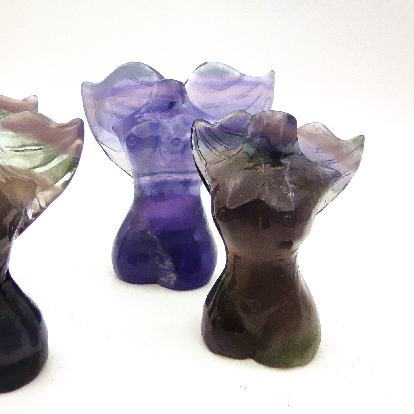 Fluorite crystal engraving animal rainbow fluorite crystal