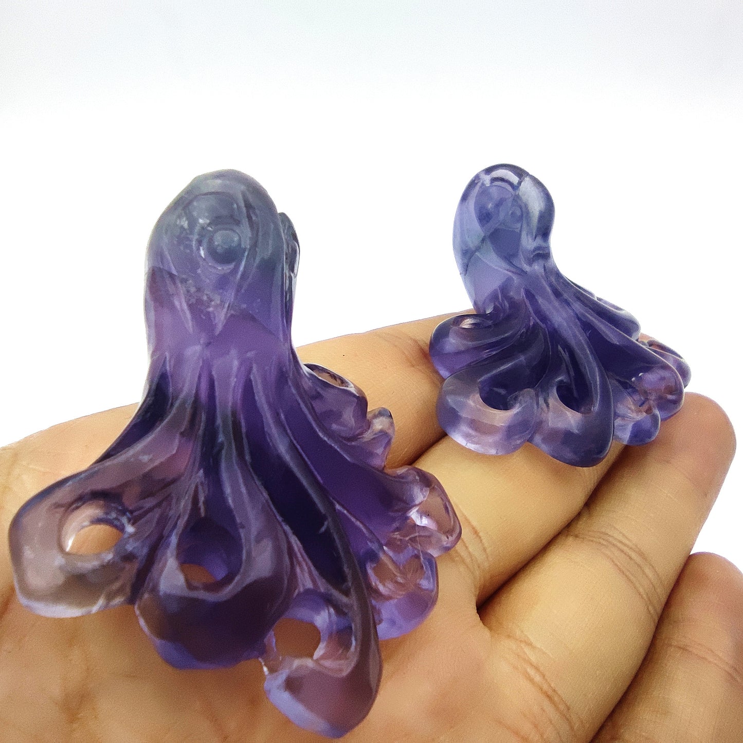 Fluorite crystal engraving animal rainbow fluorite crystal