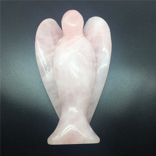 Rose quartz angel decoration
