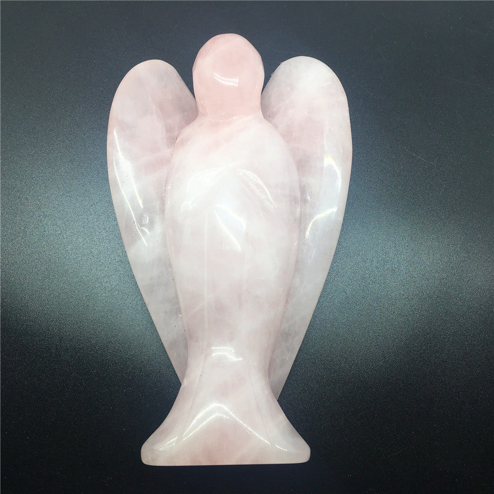 Rose quartz angel decoration