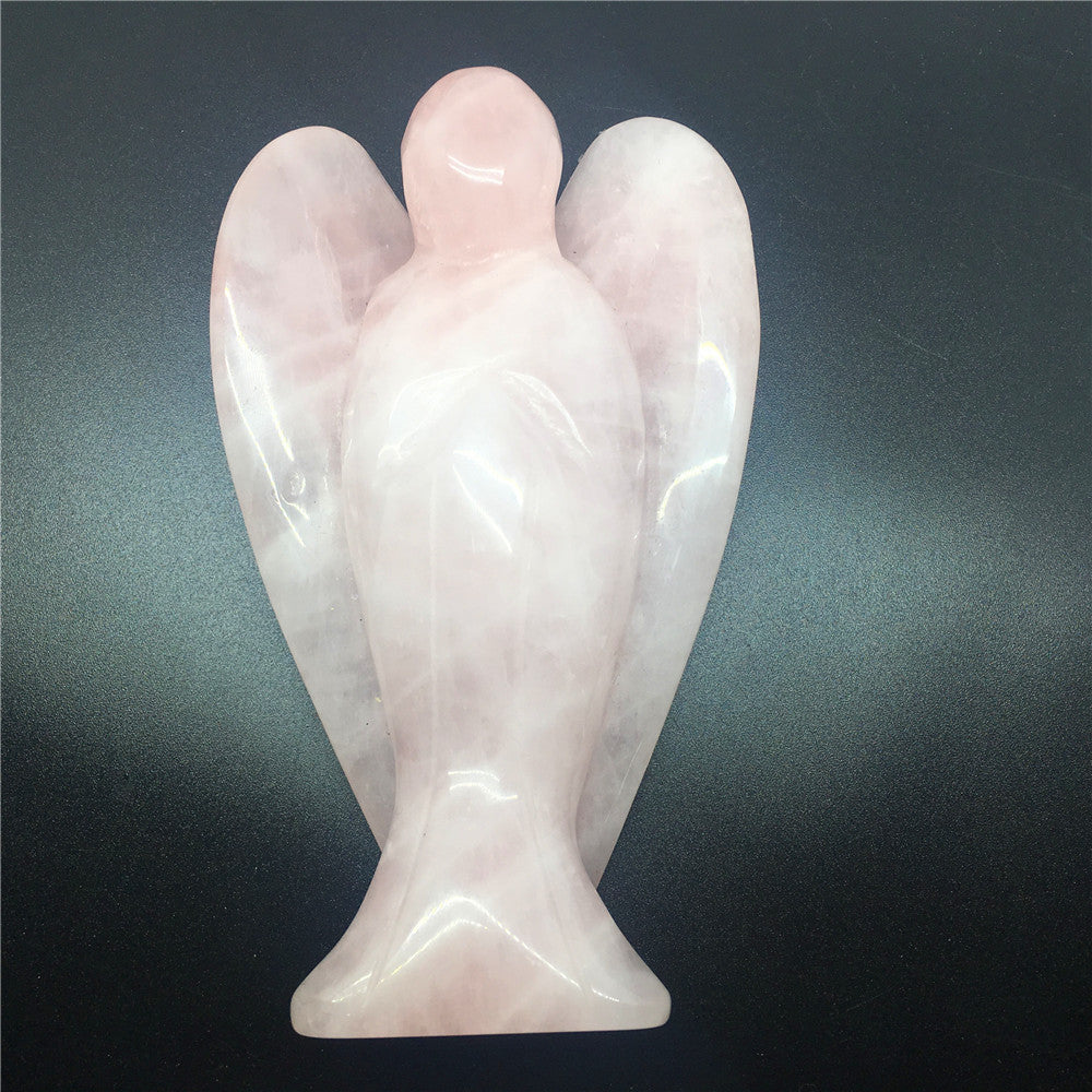 Rose quartz angel decoration