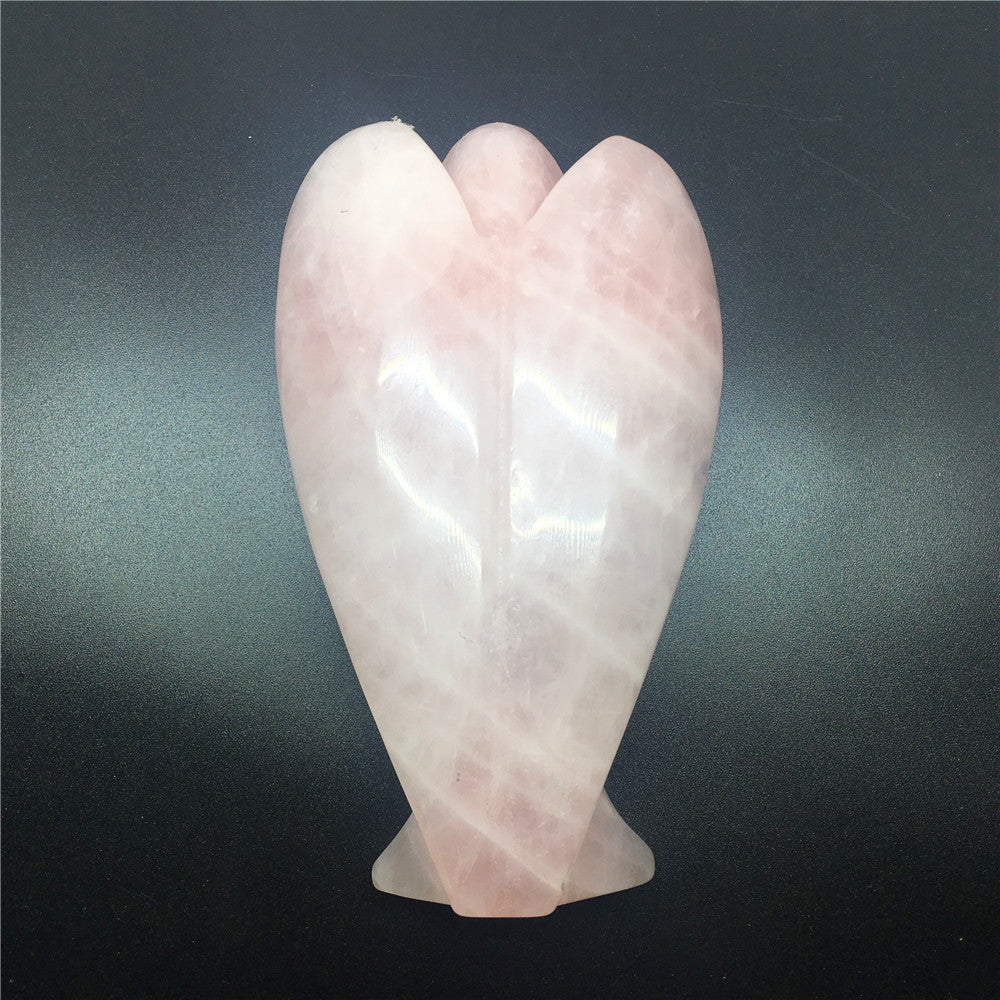 Rose quartz angel decoration