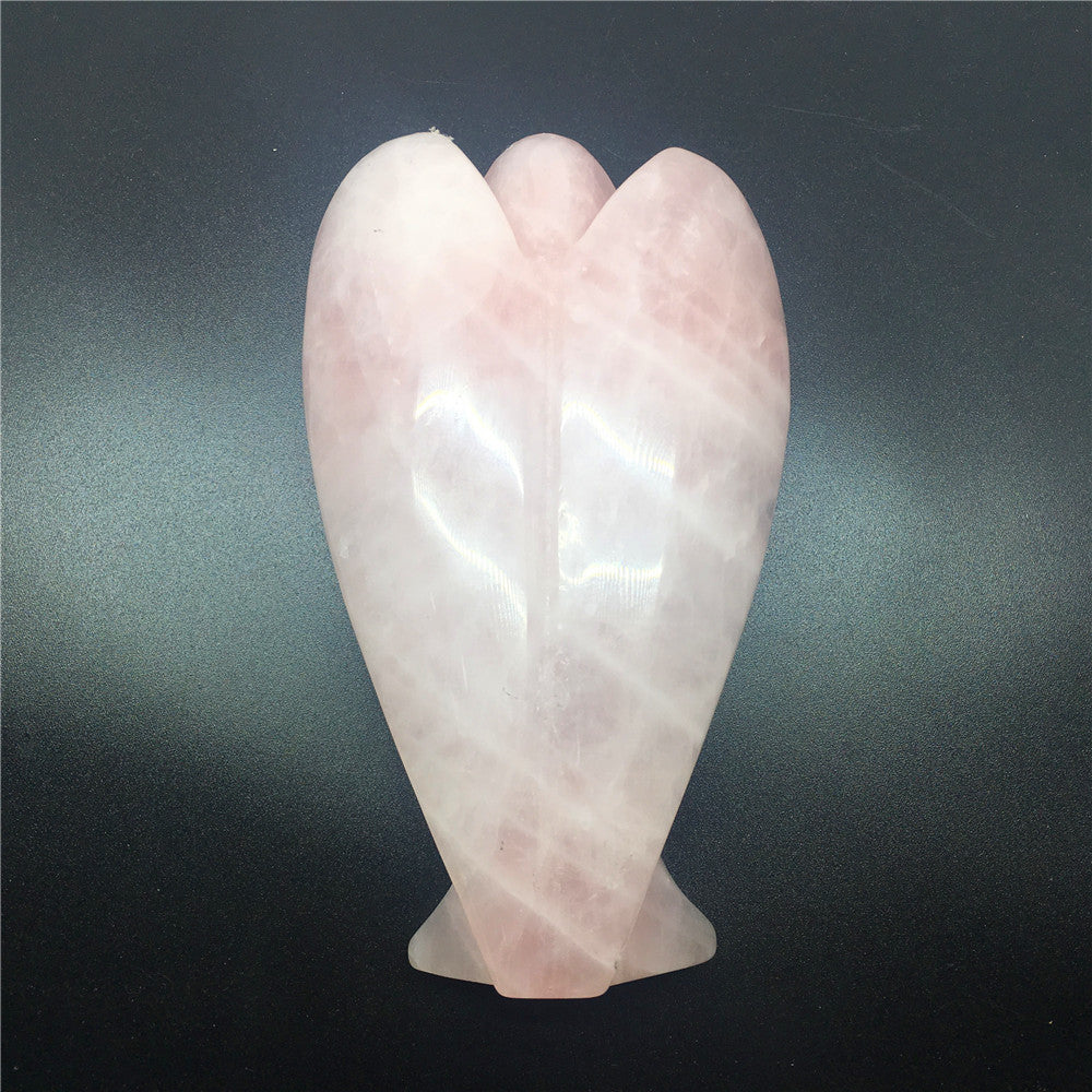 Rose quartz angel decoration