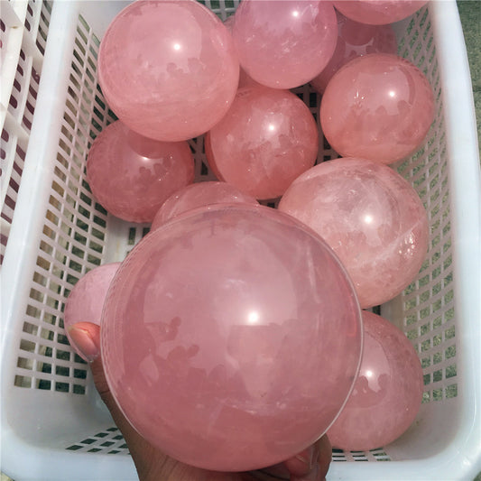 薔薇石英水晶球