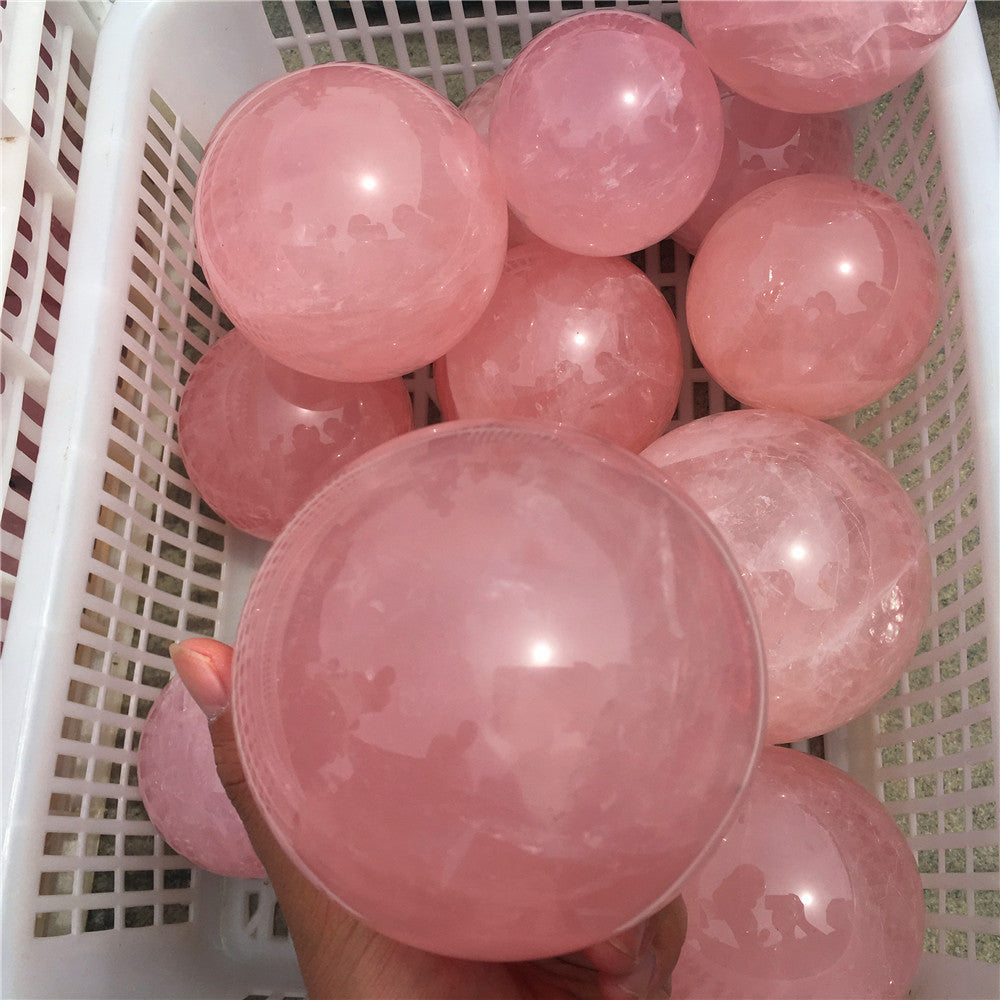 薔薇石英水晶球