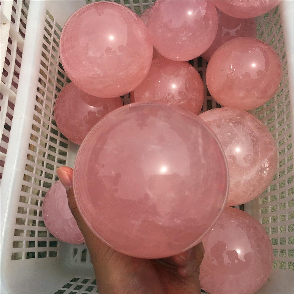 薔薇石英水晶球