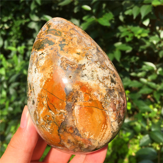729G 海洋碧玉 F11 水晶雕花蛋
