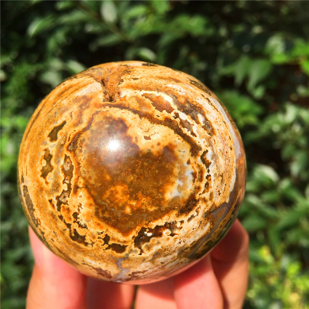 390G海碧玉F16水晶雕花蛋