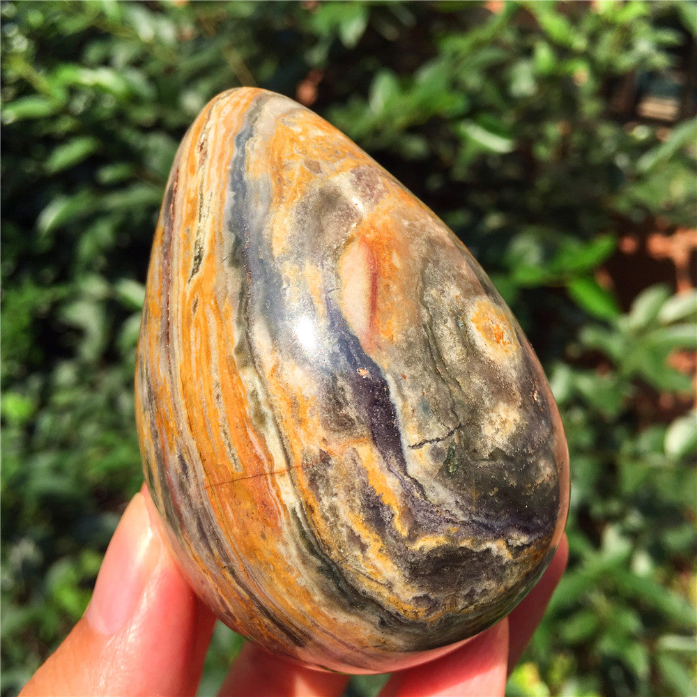 305G海碧玉F1水晶雕花蛋