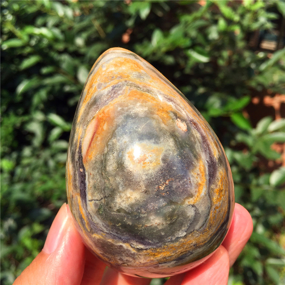 305G海碧玉F1水晶雕花蛋