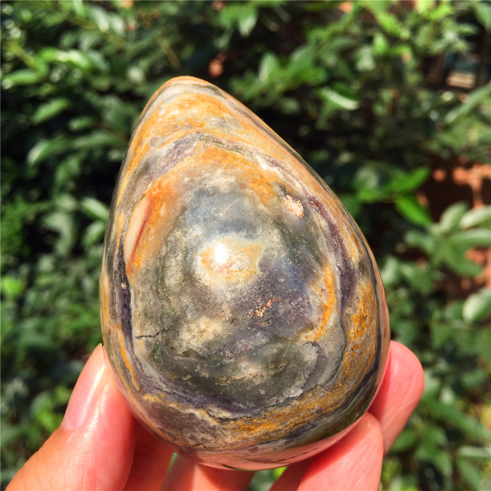 305G海碧玉F1水晶雕花蛋