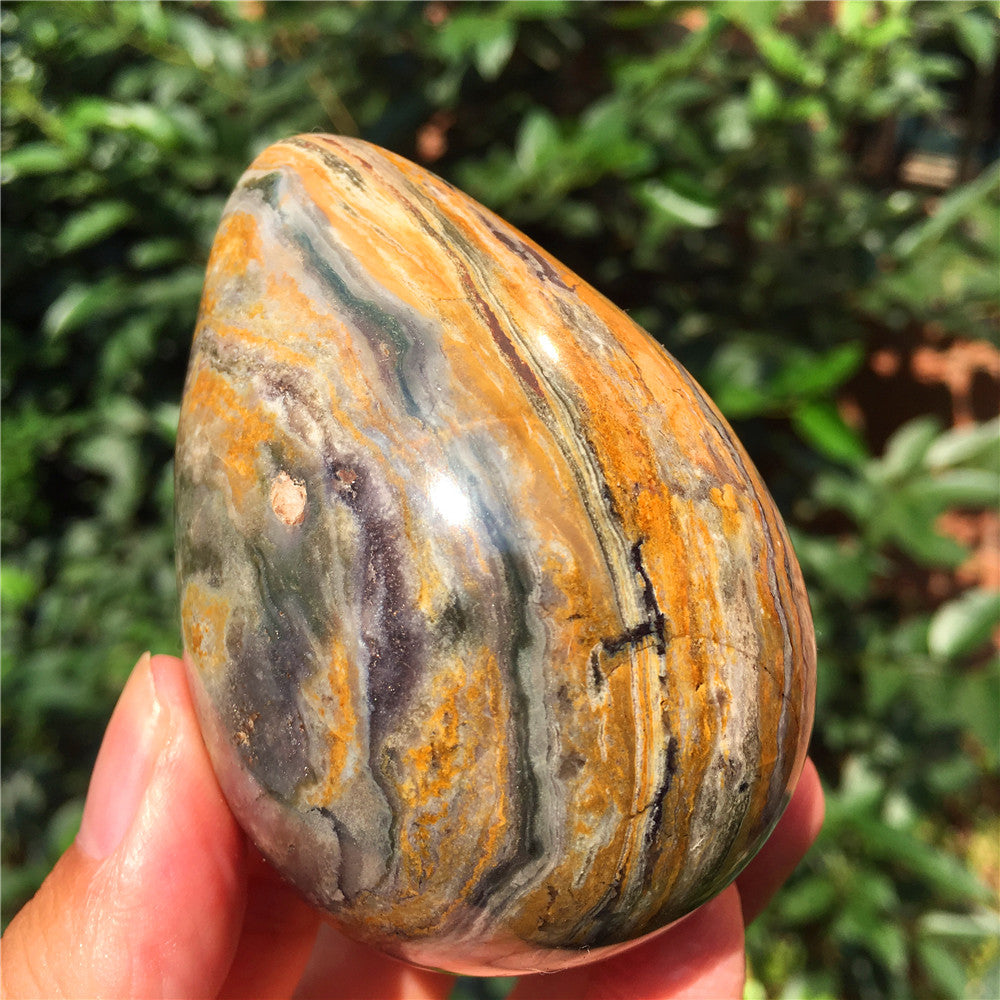305G海碧玉F1水晶雕花蛋