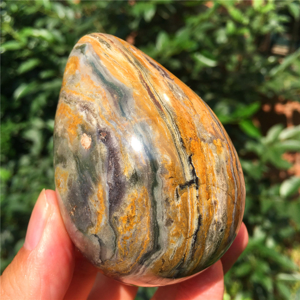305G海碧玉F1水晶雕花蛋