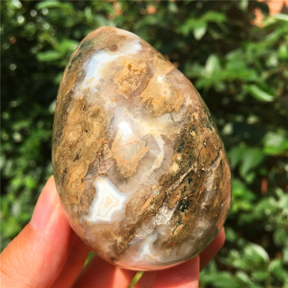 315G海碧玉F2水晶雕花蛋