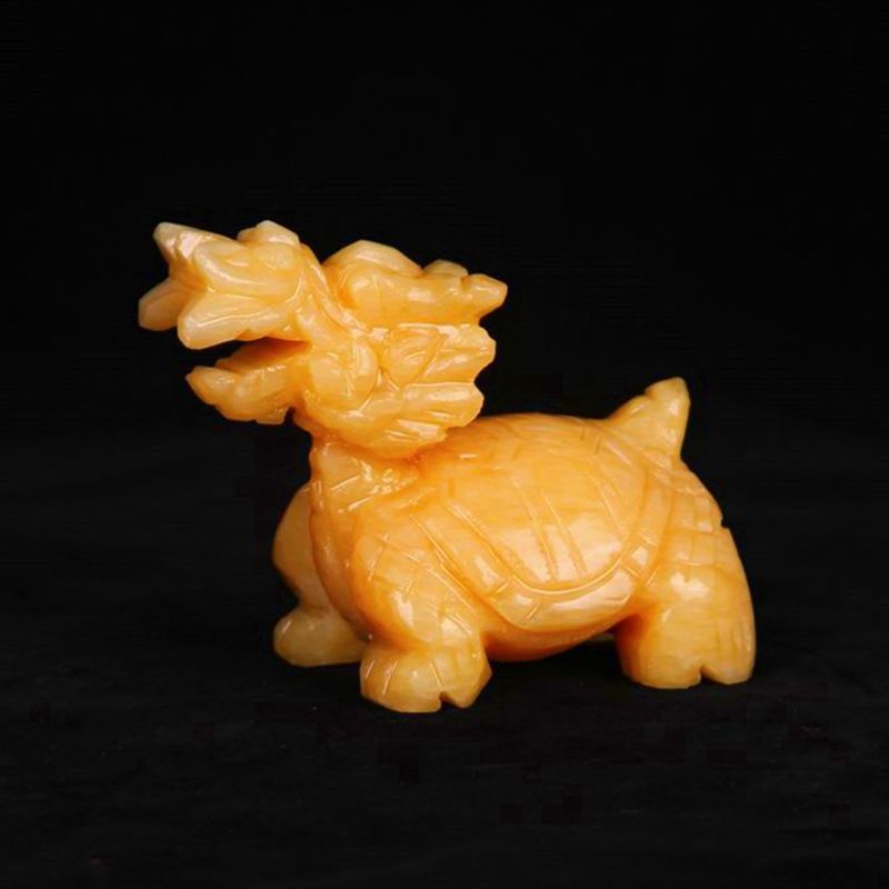 Oriental natural Topaz dragon turtle longevity turtle dragon turtle Wangcai