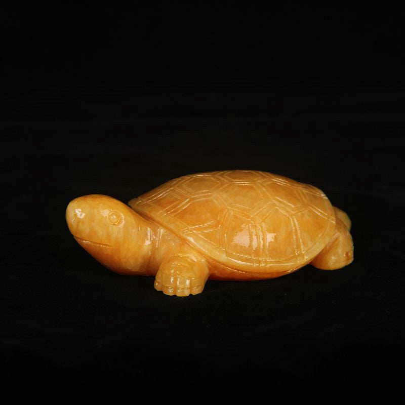 Oriental natural beige jade stone tortoise town house to ward off evil jade tortoise