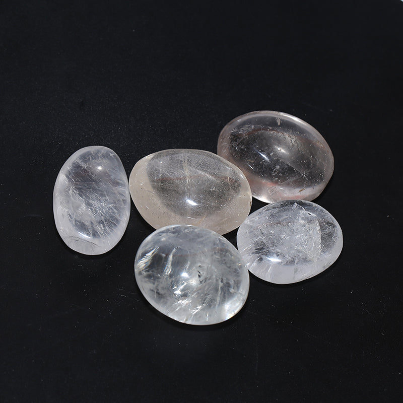 White crystal palm stone