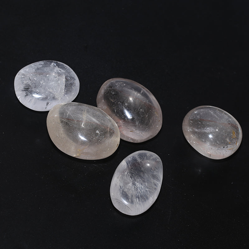 White crystal palm stone