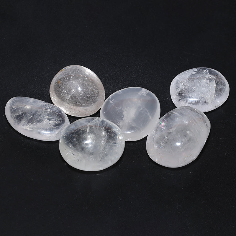 White crystal palm stone