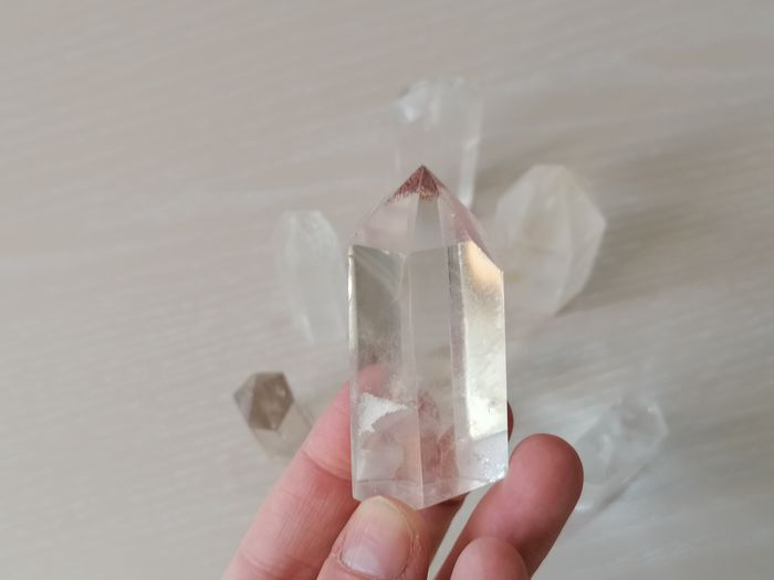 Punta de cristal blanco