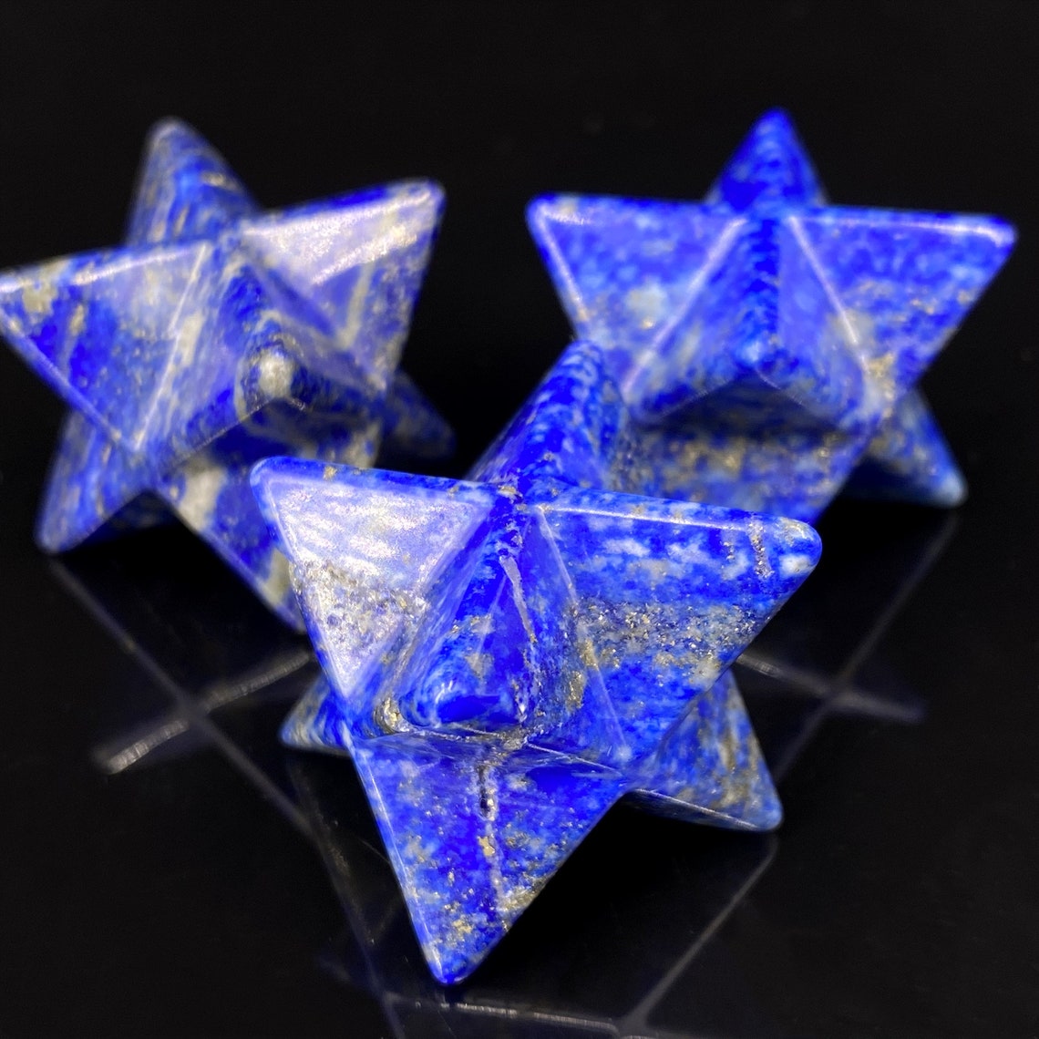 1pc Lapislázuli jaspe Merkaba estrella, estrella de geometría sagrada,