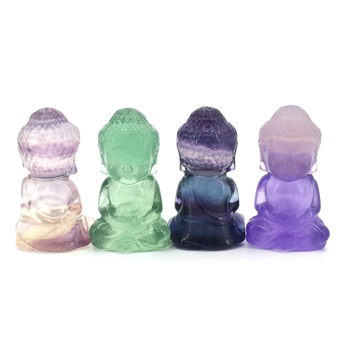 1pc Natural colorful candy fluorite crystal Amitabha