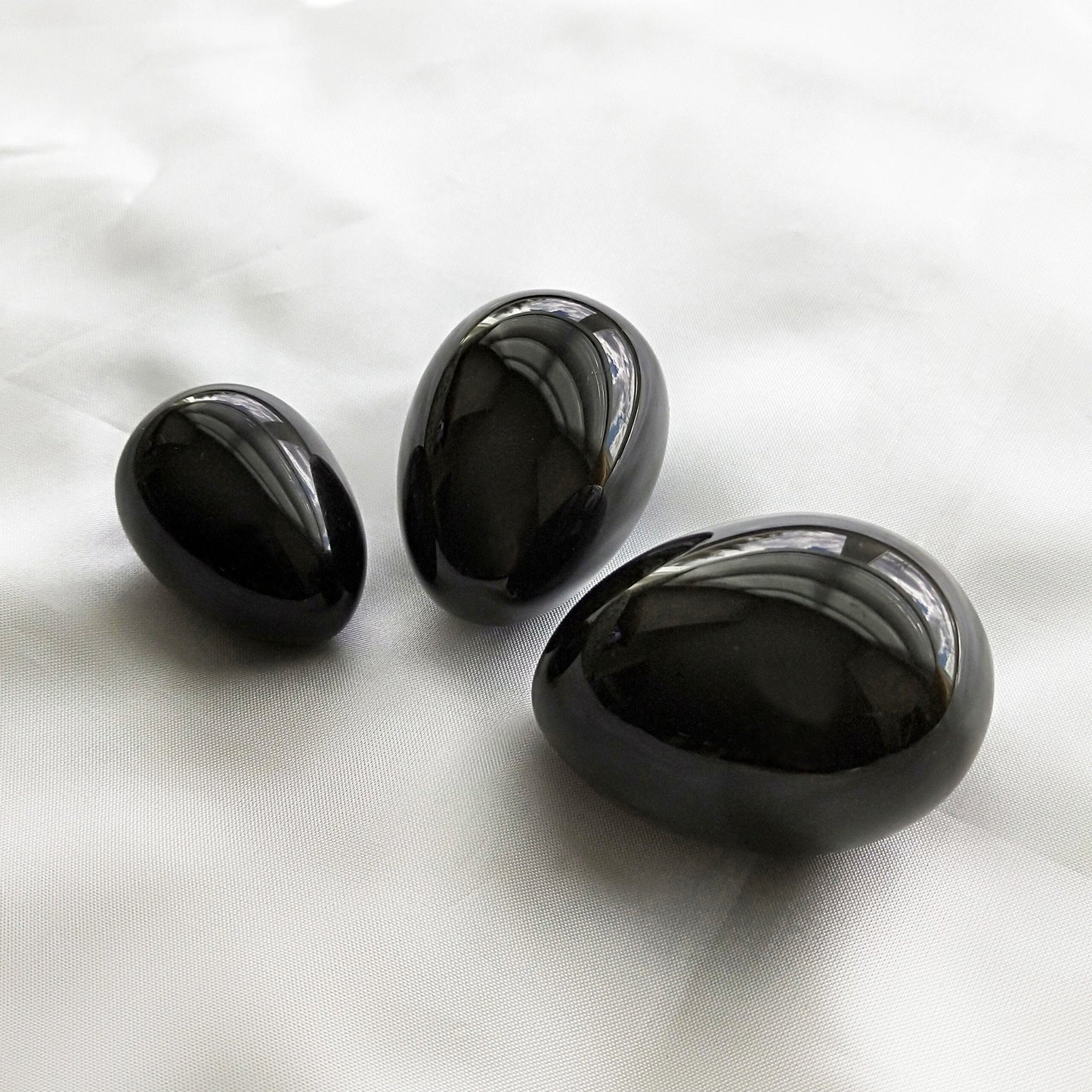 Huevo Yoni Obsidiana 3 PIEZAS 