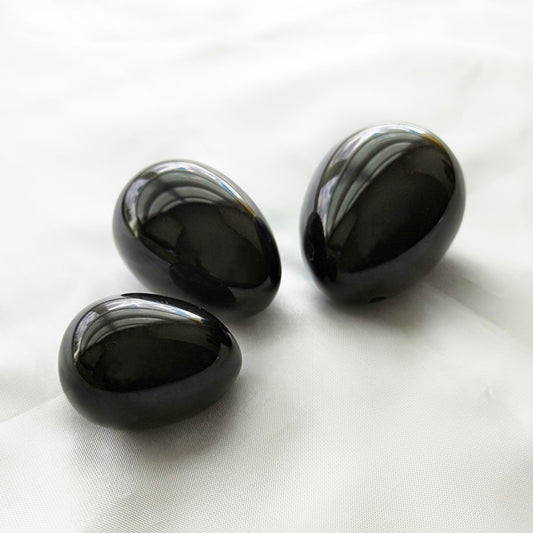 Huevo Yoni Obsidiana 3 PIEZAS 