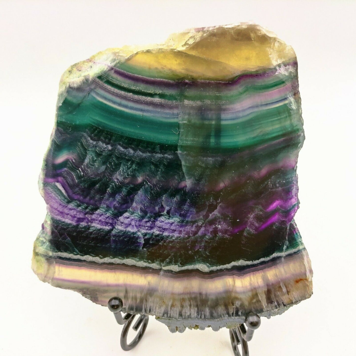 744G Natural multicolor fluorite crystal original stone specimens