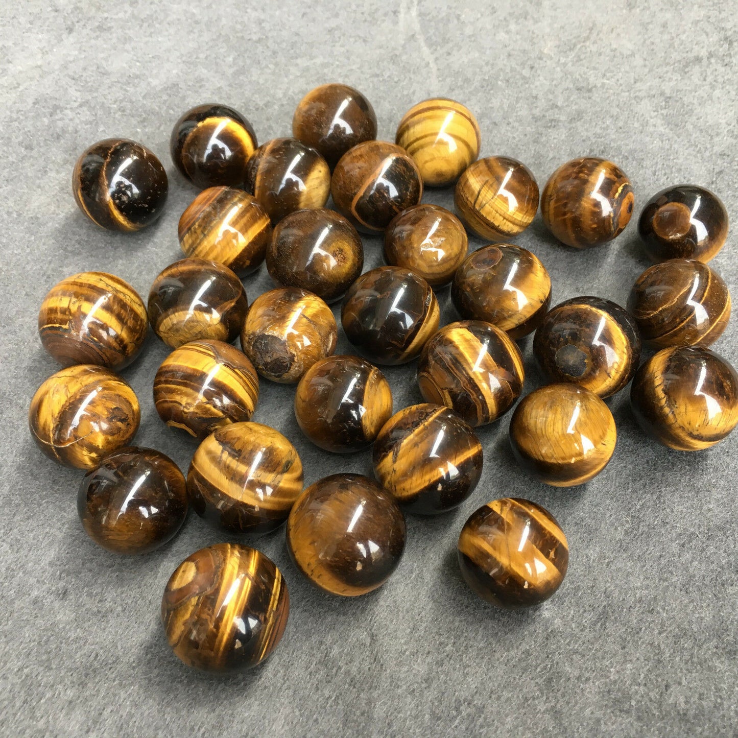 高品質水晶球天然虎眼石圓形