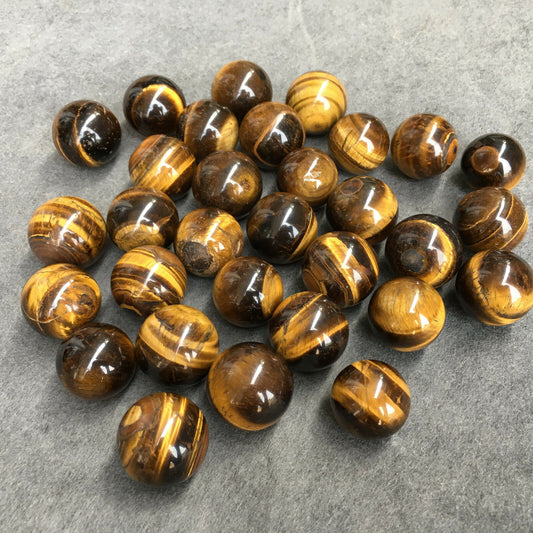 高品質水晶球天然虎眼石圓形